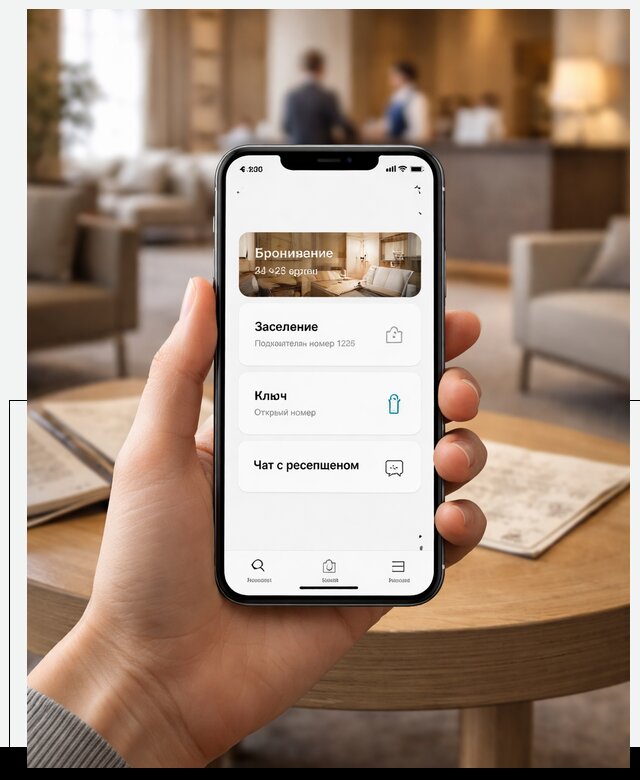 Мобильное приложение для гостей отеля в Верхнем Уфалее, управление сервисом
